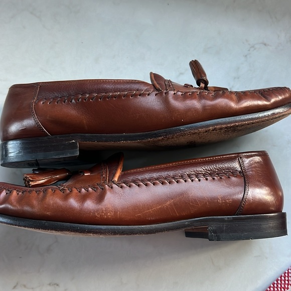 Brass Boot Tasseled Leather Loafers main image 8